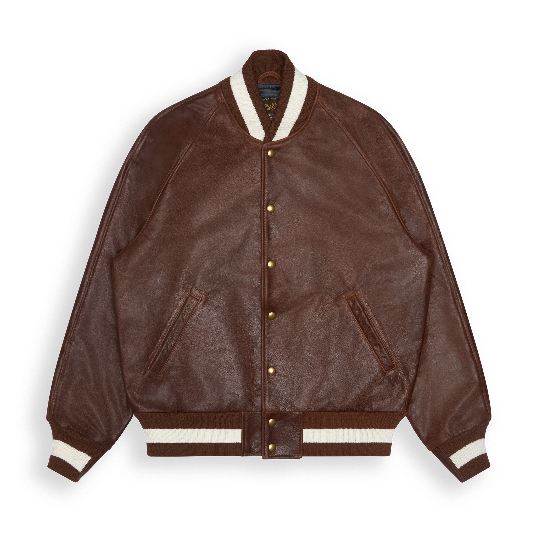 THE LEATHER RALSTON - Coffee Bean Leather Raglan Classic Fit - Golden Bear Sportswear 