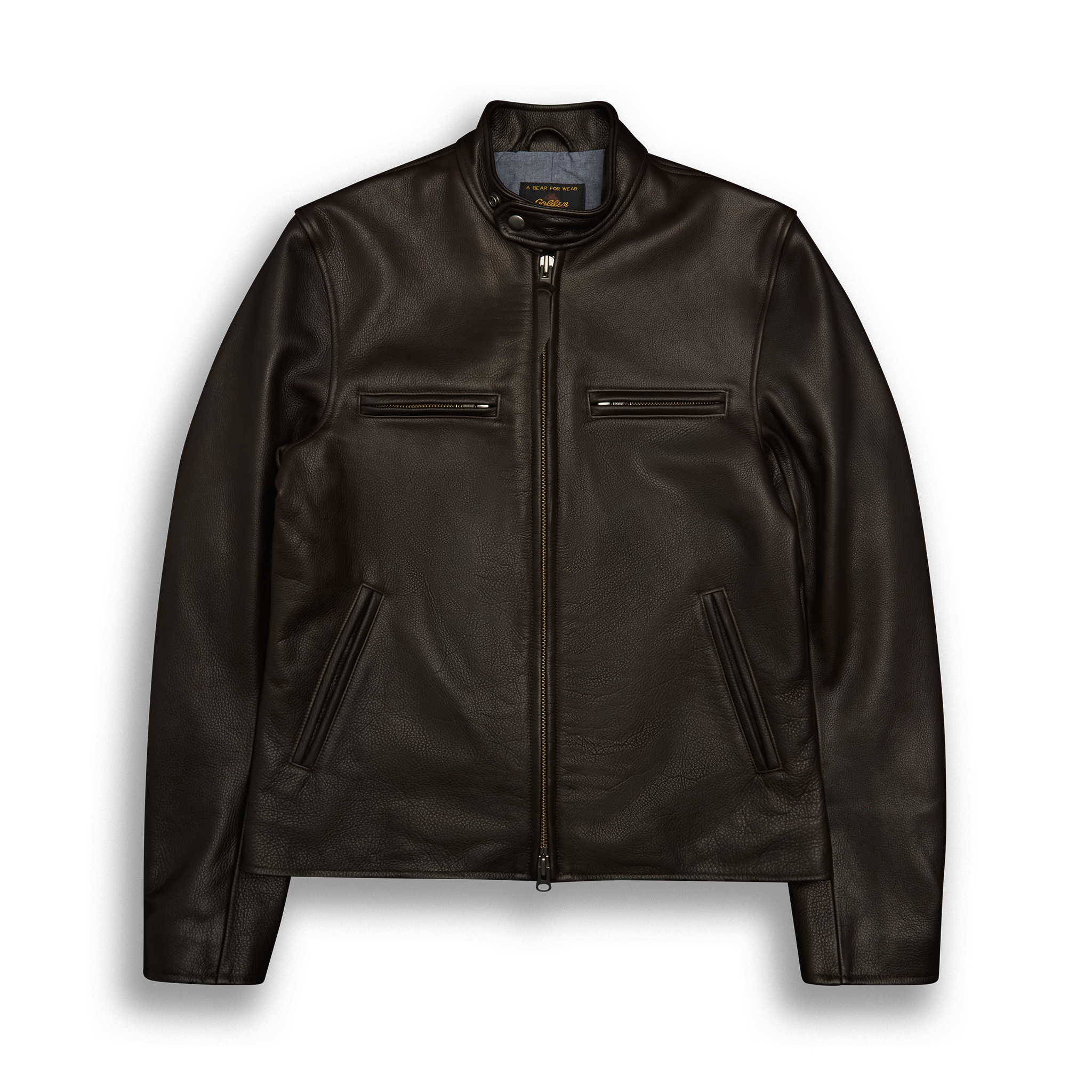 THE LODI - Dark Brown Leather Slim Fit - Golden Bear Sportswear 