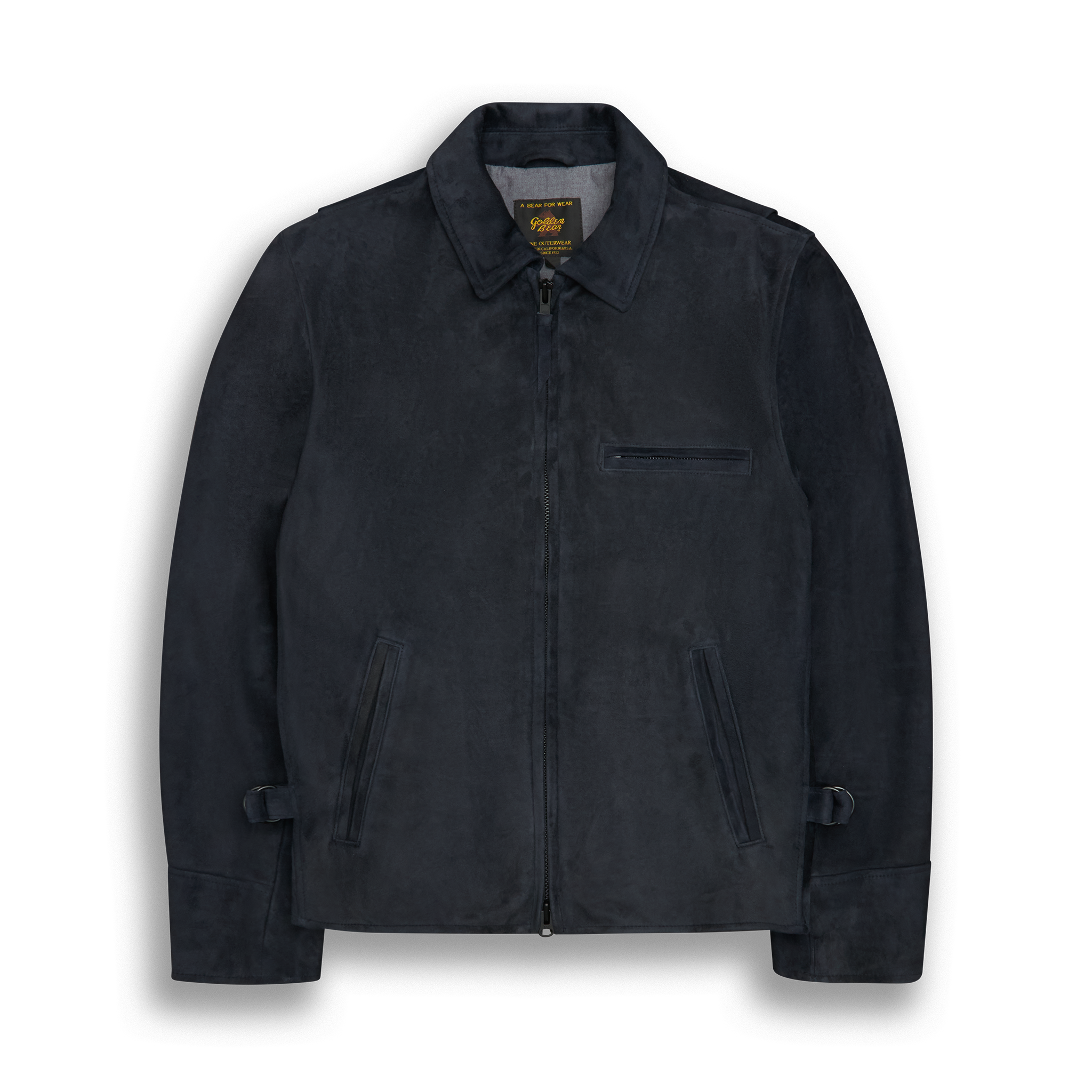 THE WATERFRONT - Dark Navy Suede Contemporary Fit - Golden Bear Sportswear 