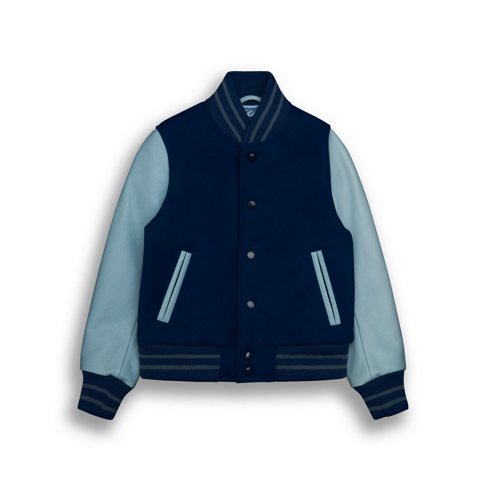 Light Blue Leather Kids Fit - Golden Bear Sportswear 