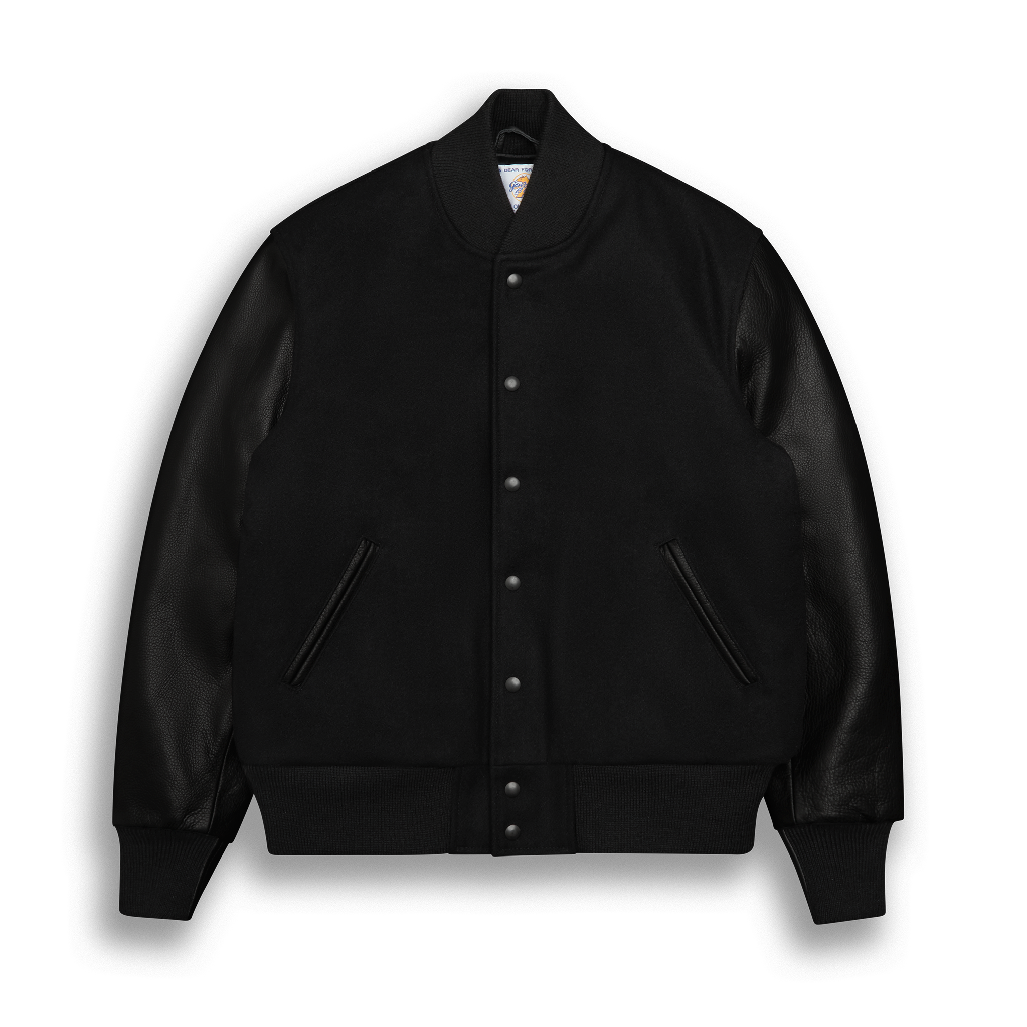 Black Leather Contemporary Fit - Golden Bear Sportswear 