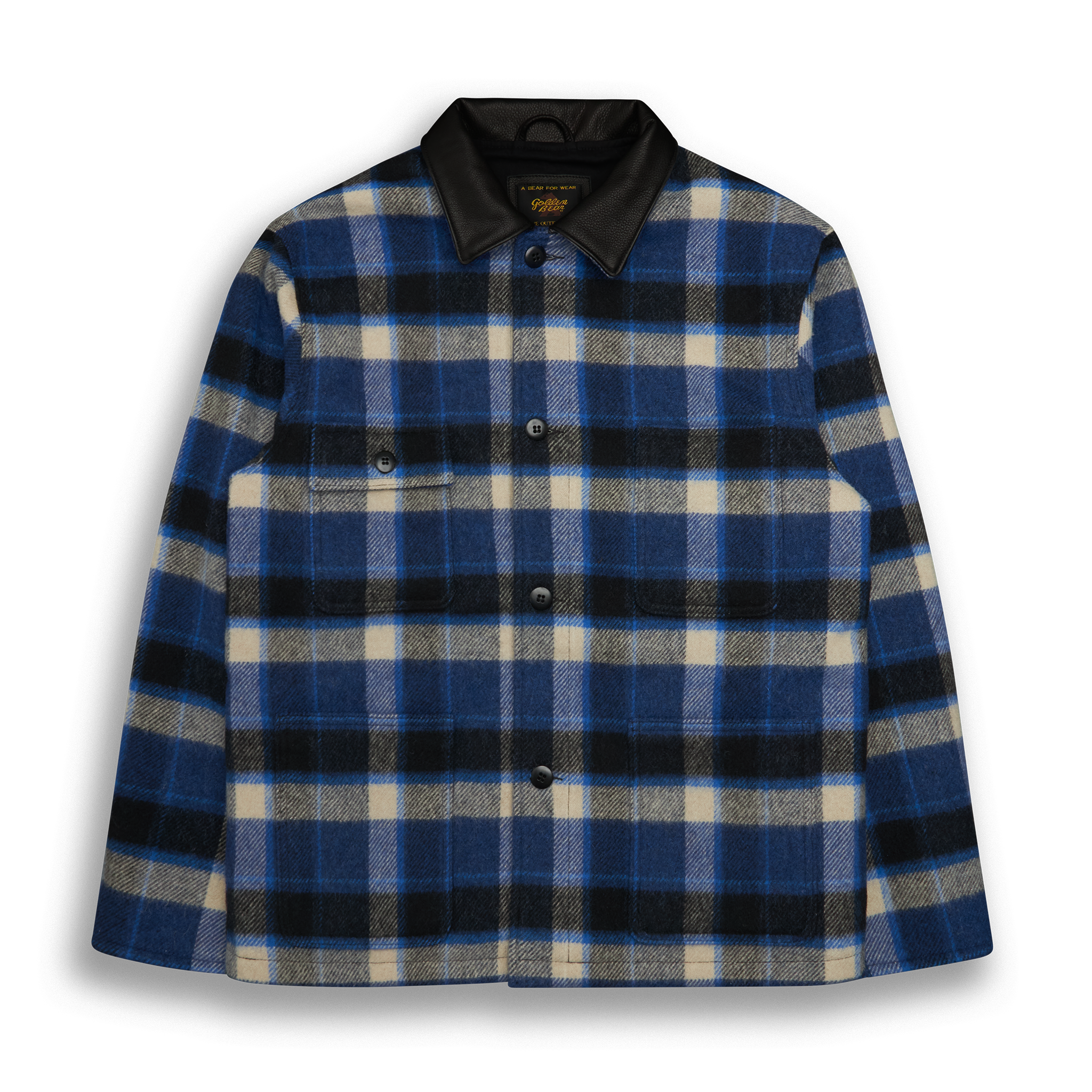 Black Plaid Wool Tailored Classic Fit - Golden Bear Sportswear 