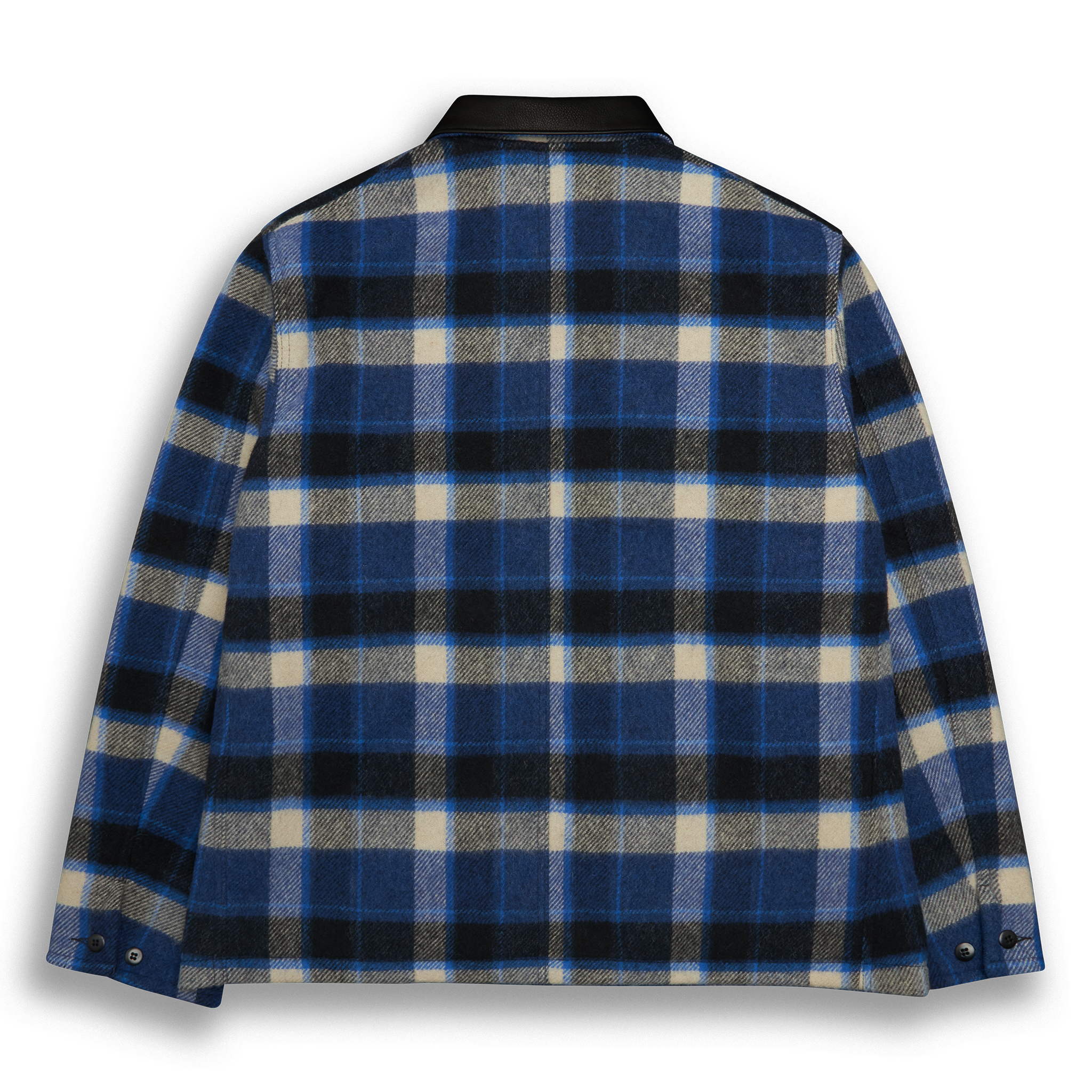 Black Plaid Wool Tailored Classic Fit - Golden Bear Sportswear 